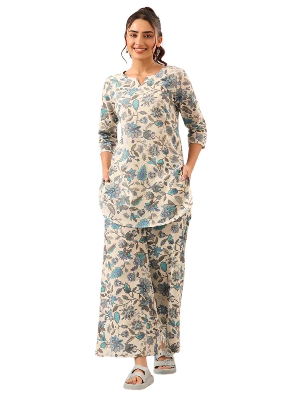 GRECIILOOKSWomen's Rayon Co Ord Sets