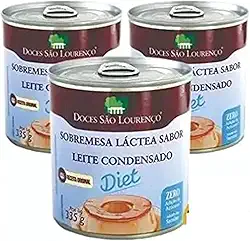 3x Sobremesa Láctea Leite Condensado diet SÃO LOURENÇO 335g