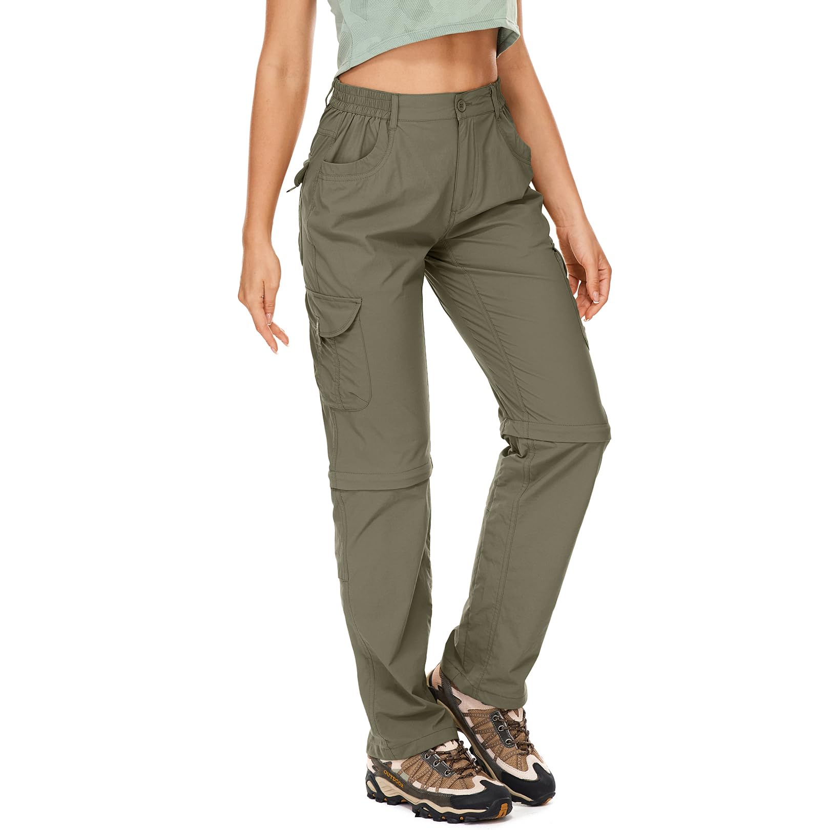 Asfixiado Damen Wanderhose Zip-Off Atmungsaktiv Stretch Sommer Outdoor