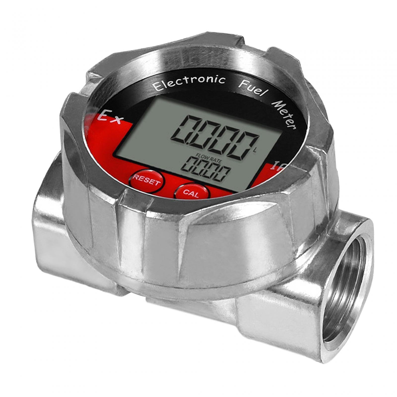Compteur Compact et Robuste avec Filetage,Argent,93 x 32 x 68 mm