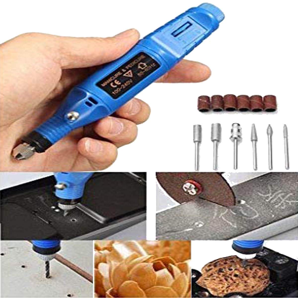Diy Crafts Manicure Pedicure Drill Sander Pen Nail Art Grinder With Multi Sanding Bits and Power Adapter, # 5, Nail Art Drill (Multicolor) (B08C9GMS5G) Amazon Price History, Amazon Price Tracker