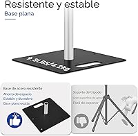 Vista 2 de Soporte de fondo de tubo y cortina, soporte de fondo de 8 x 10 pies, fondo de metal ajustable resistente para bodas, fiestas, fiestas de cumpleaños