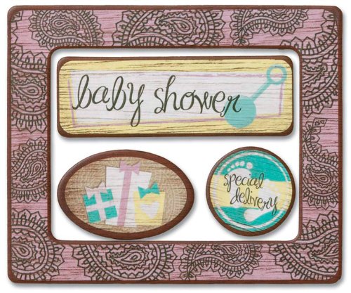 Maternity Baby Shower Frameworx Accents 4 Pkg- Office Product