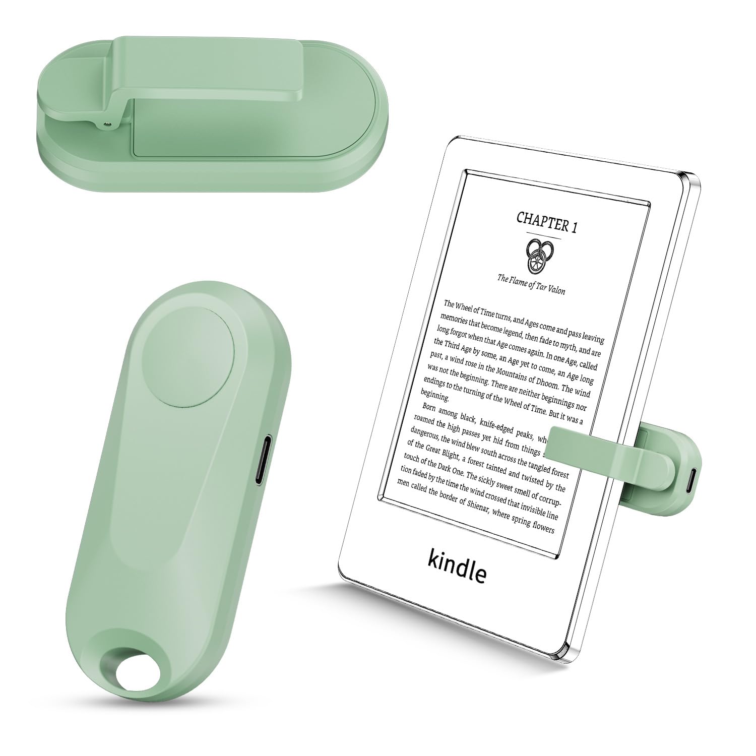 Sycelu K2 RF Fernbedienung zum Seitenwenden zum Lesen auf Kindle, Paperwhite,Kobo,Surface, iPhone/Android Tablets Comics/Romane Fotografieren Kamera Videoaufzeichnung(Rosa)