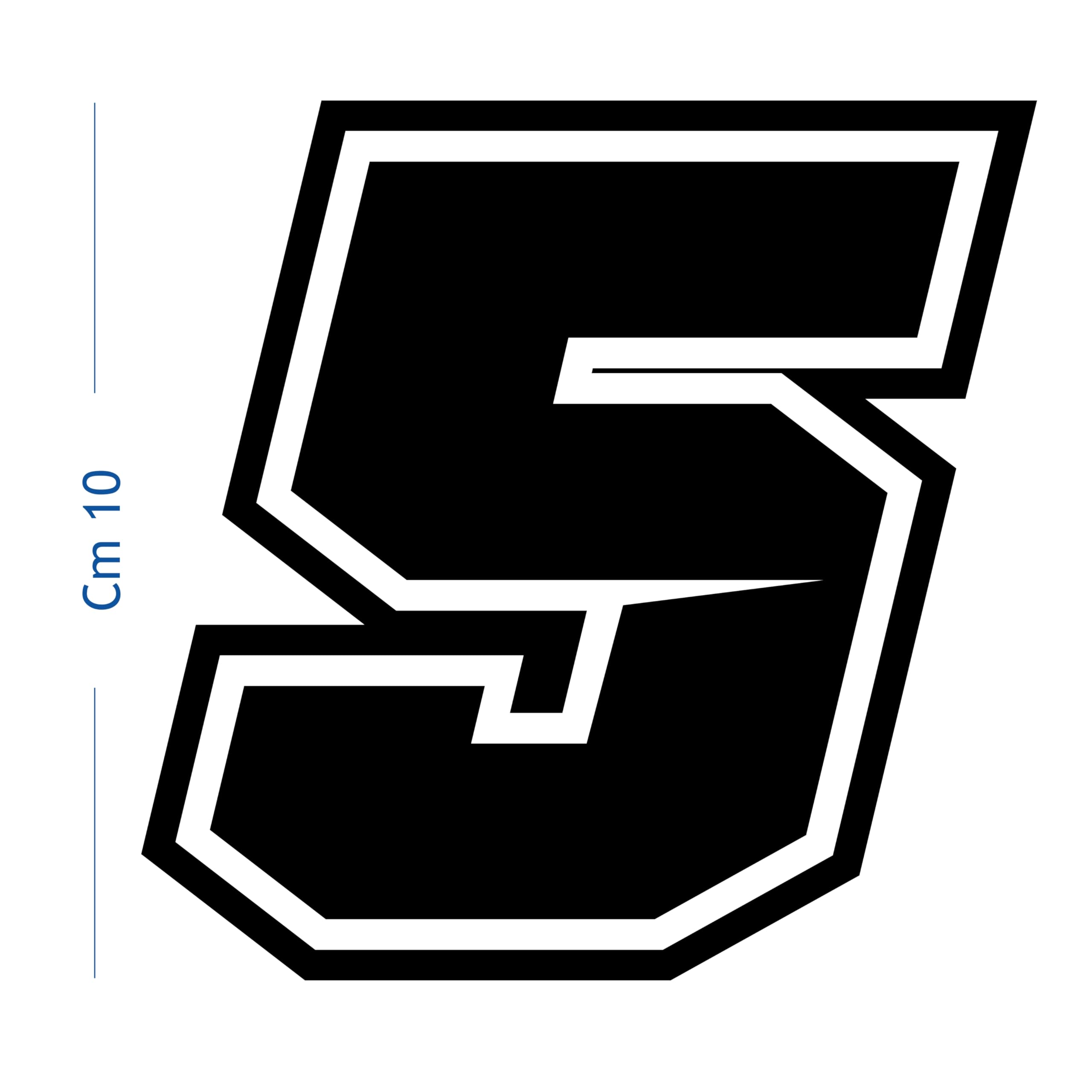 10 Adesivi Numeri Per Moto E Auto - Vinile Nero Resistente, Made In Italy - Foto 4