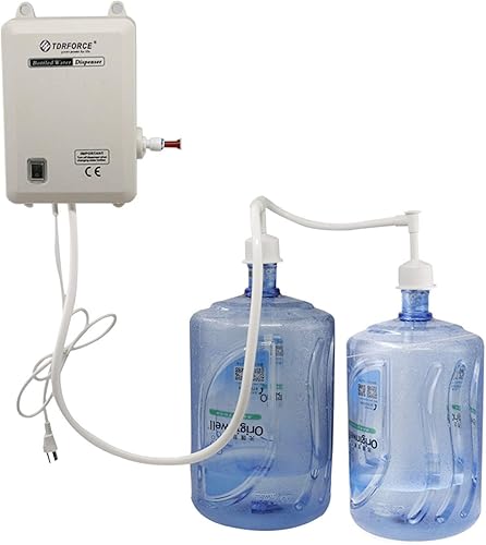 TDRFORCE Bomba de botella de suministro de agua de 5 galones Sistema de bomba eléctrica de dispensación de agua embotellada Sistema automático