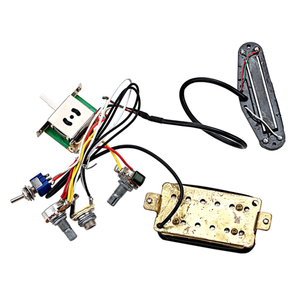 GALPADA 1 set Guitar Control Plate Multi Function Acoustic Pickup System for Easy Replacement Lightweight Setup Compatible with Electric and Jazz Guitars Durable Craftsmanship for Reliable