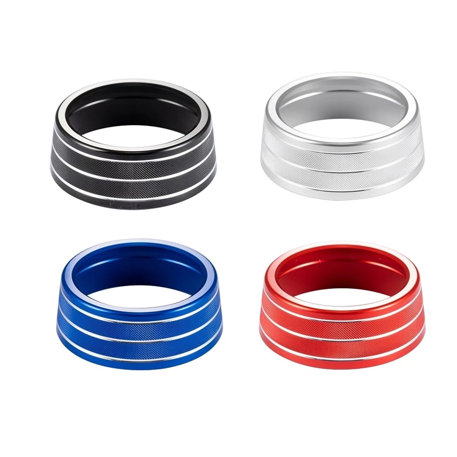 Chrom-Zierring Für Toyota RAV4 XA50 Klimaschalter - Alu Optik 2019-2024 Modelle