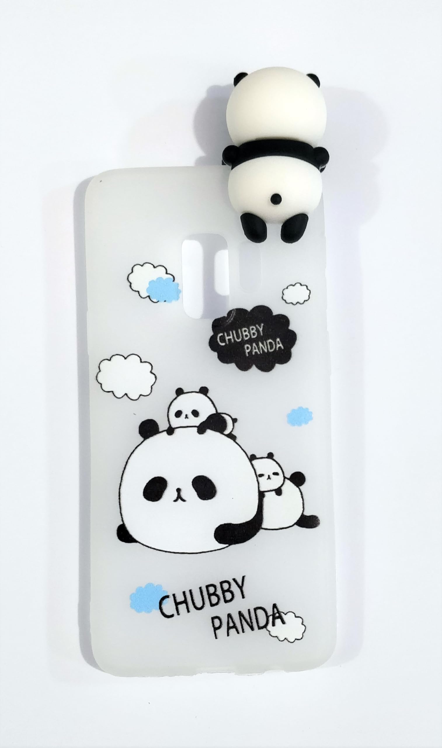 Radha Soft Silicone Chubby Panda Printed Back Cover for Samsung S9 with 3D Toy (Matte White) (B0CYPXTXZM) Amazon Price History, Amazon Price Tracker