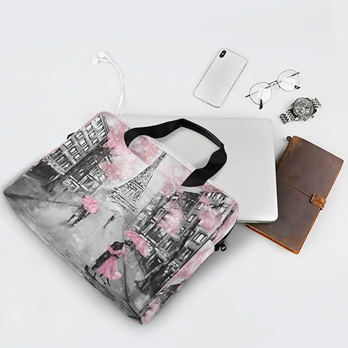 Miniatura 7 de ALAZA Art Paris - Maletín para portátil de la Torre Eiffel con asa de correa, 13, 14, 15.6 pulgadas