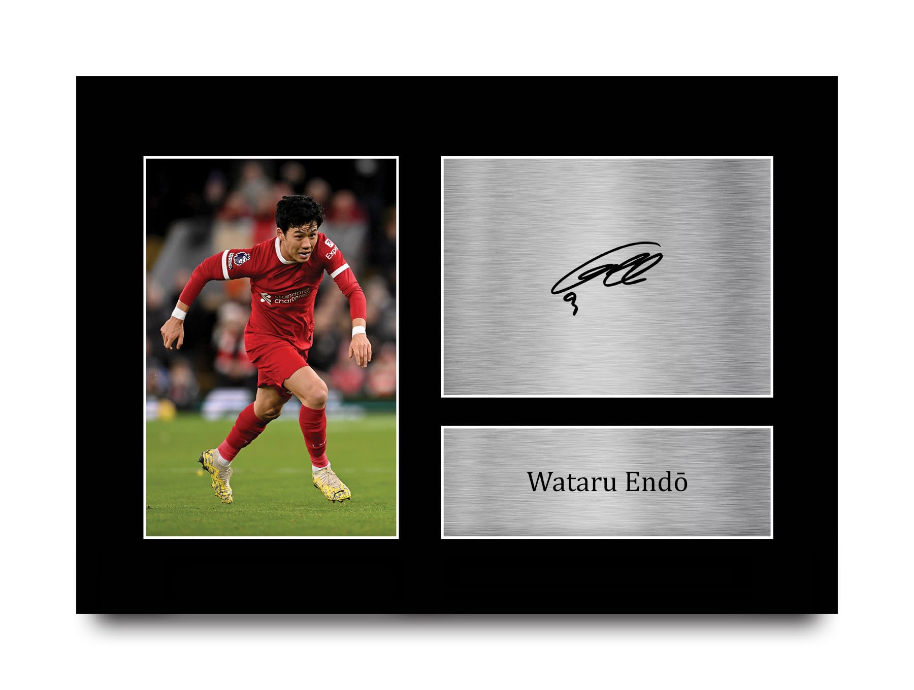 HWC Trading A4 Wataru Endo Gifts Printed Signed Autograph Picture for Football Fans and Supporters - A4