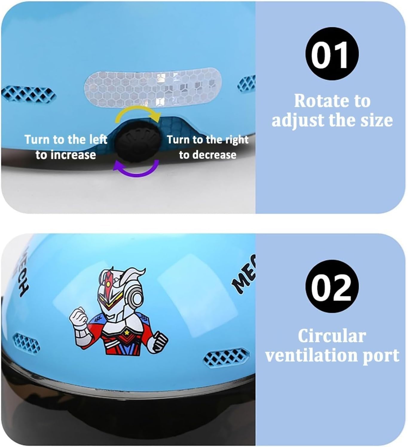 Offener Motorradhelm für Kinder | 3/4-Jethelm für Kinder | mit Sonnenblende | Rollerhelm für Kinder | ECE/DOT-geprüft | für Jungen und Mädchen von 4 bis 15 Jahren I,50-55cm