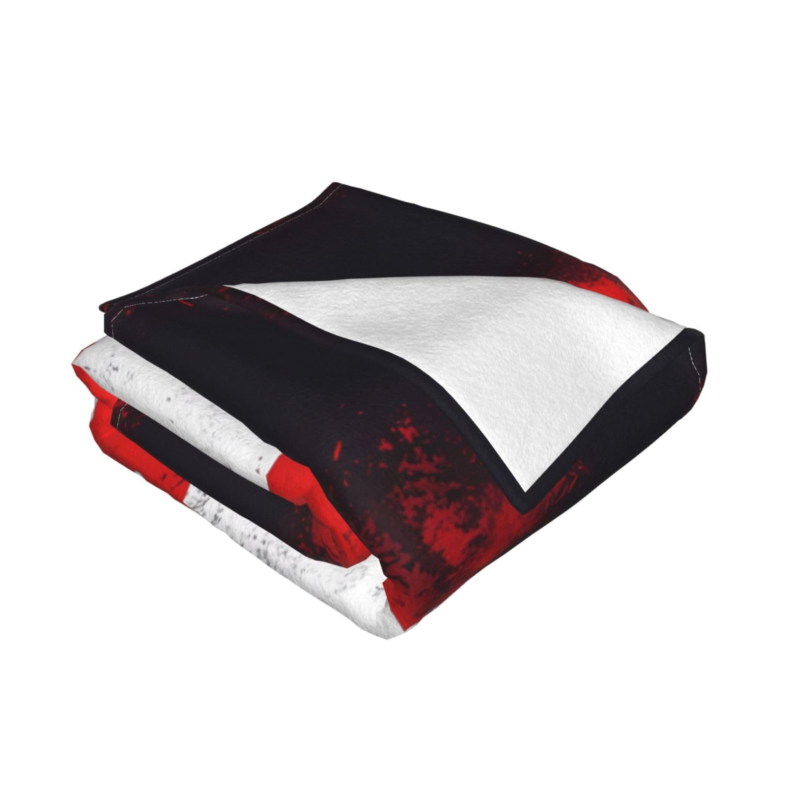 Manta de viaje portátil de 80 x 60 pulgadas, suave, resistente a las arrugas, plegable, exquisito estampado de la bandera canadiense