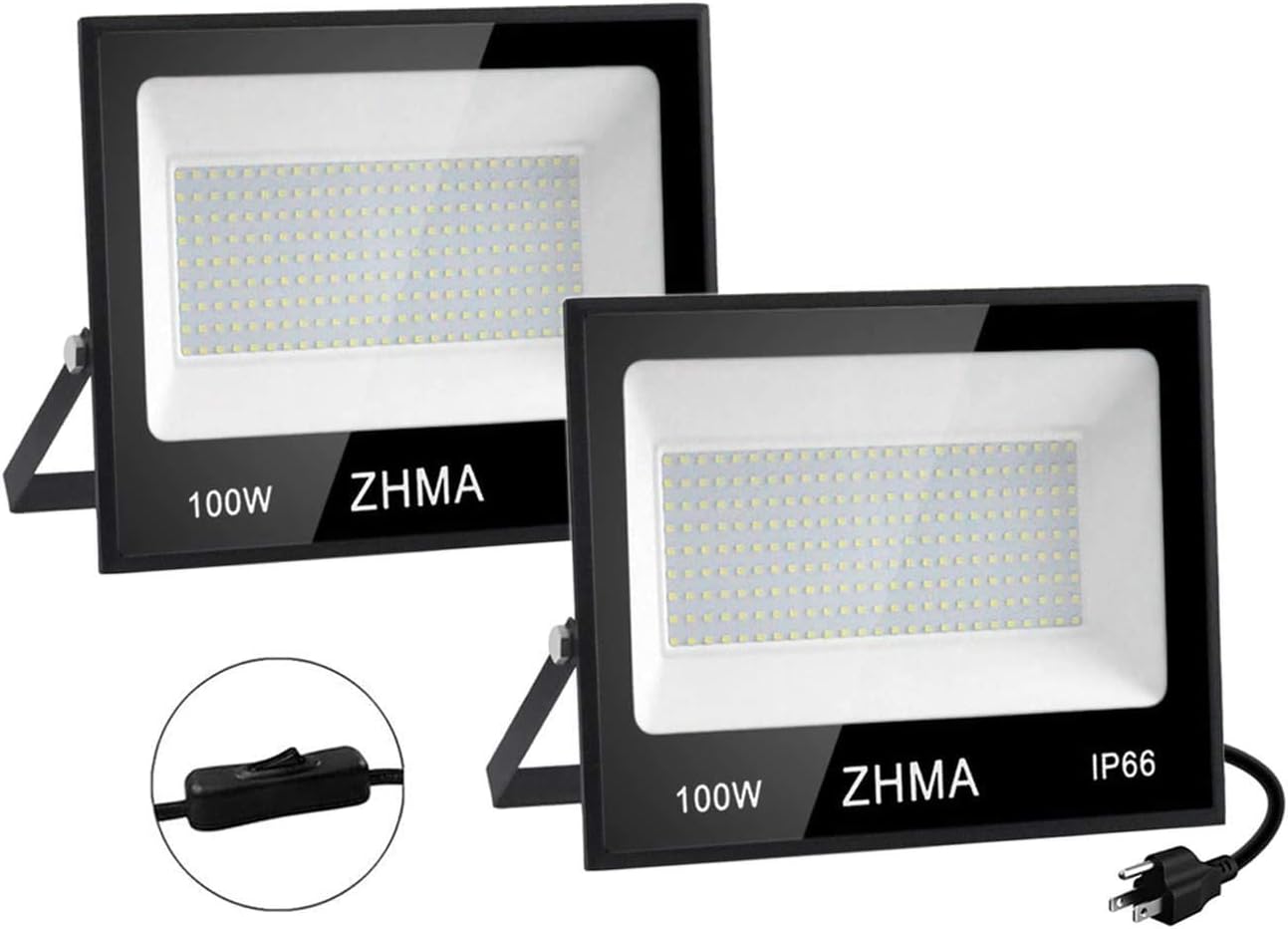 2 pack 100w flood light