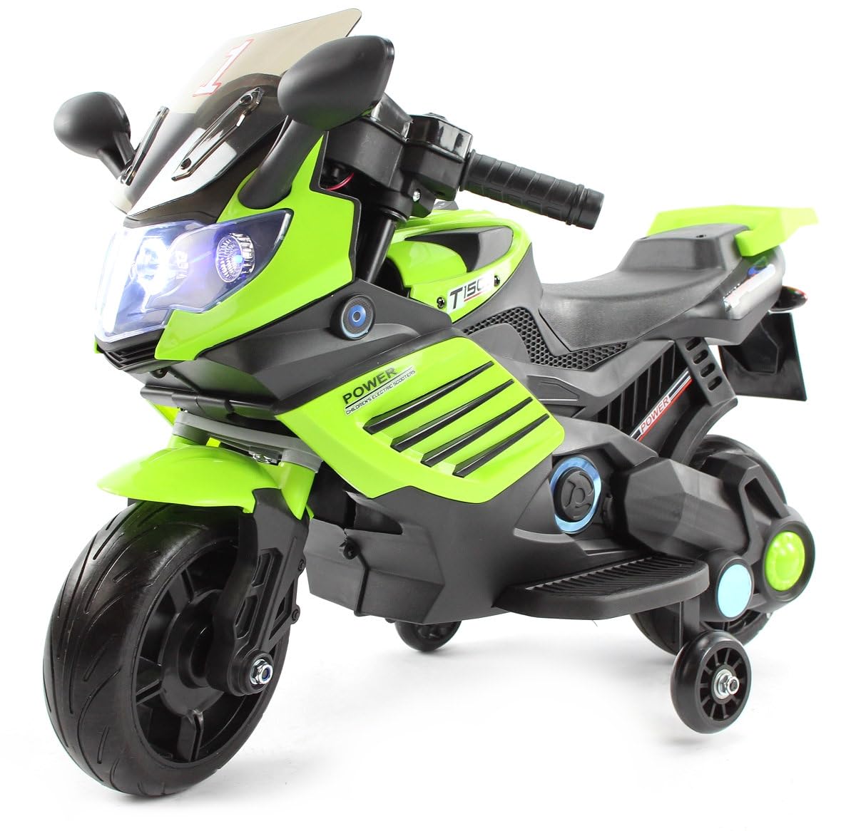 Motorrad RR S1000, Kinderauto Kinderfahrzeug Elektromotorrad (Grün)