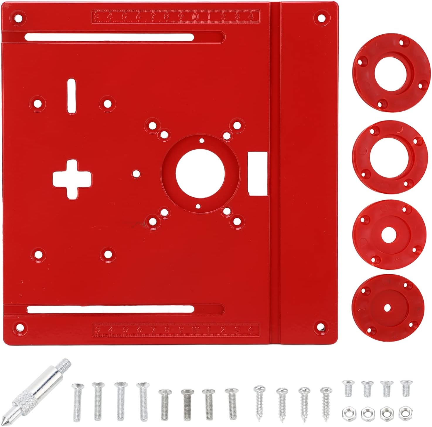 Router Table Insert Plate, Aluminum Alloy Jig Saw Trimmer Router Table