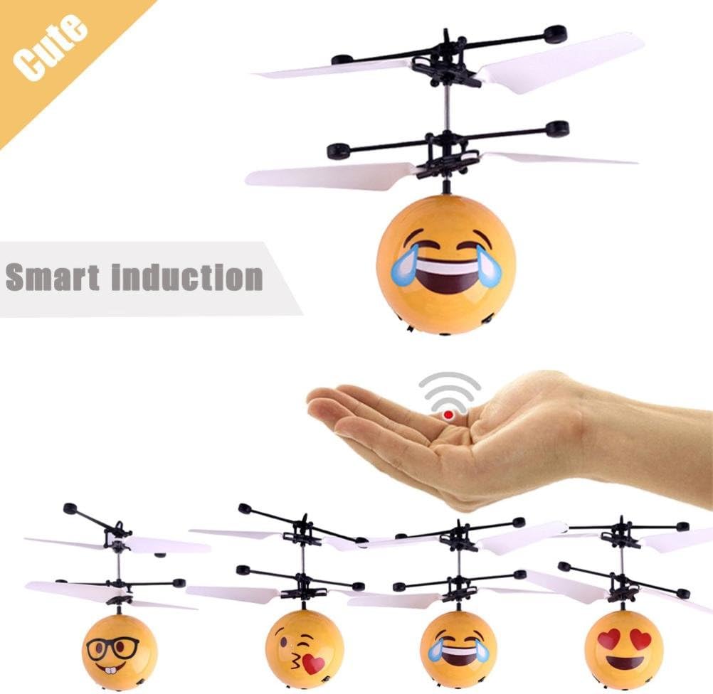 Amazon Matoen Hand Flying絵文字ボールled誘導サスペンションrc航空機flyingおもちゃドローン ランダム絵文字 飛行機 ヘリコプター おもちゃ