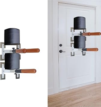 TREGOO Wing Chun Dummy Martial Arts Wooden Training Equipment Wall Mount with Spring, Portable Kickboxing Boxing Karate Dummy, Replace Punching Arms Dummies Pads, 78634