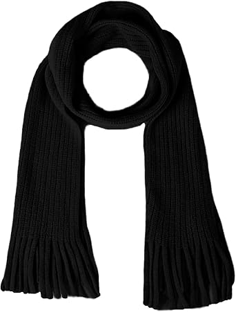 BEARUN Kids Knit Scarf Winter Fashion Solid Color Toddler Baby Scarves Neck Warmer Tassel Scarf for Boys Girls