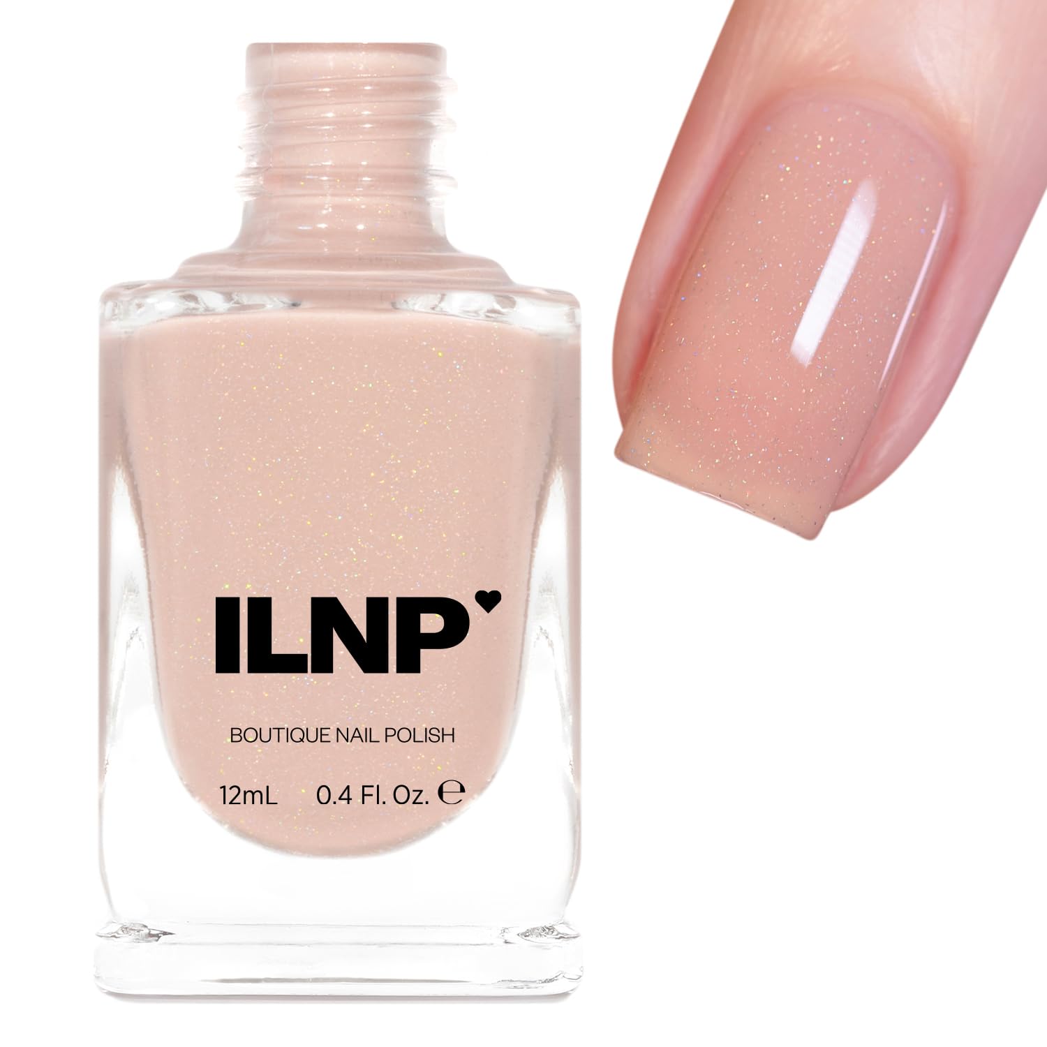 ILNP Bare - Sandy Beige Holographic Nail Polish