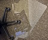 Tempered Glass Chair Mat, 36' x 46' , 1/5'' Thick Office Chair Mat with 4 Anti-Slip Pads , Office Chair Mats for Carpeted Floor and Hardwood Floor, Chair Mats for Carpeted Floor, Desk Chair Mat