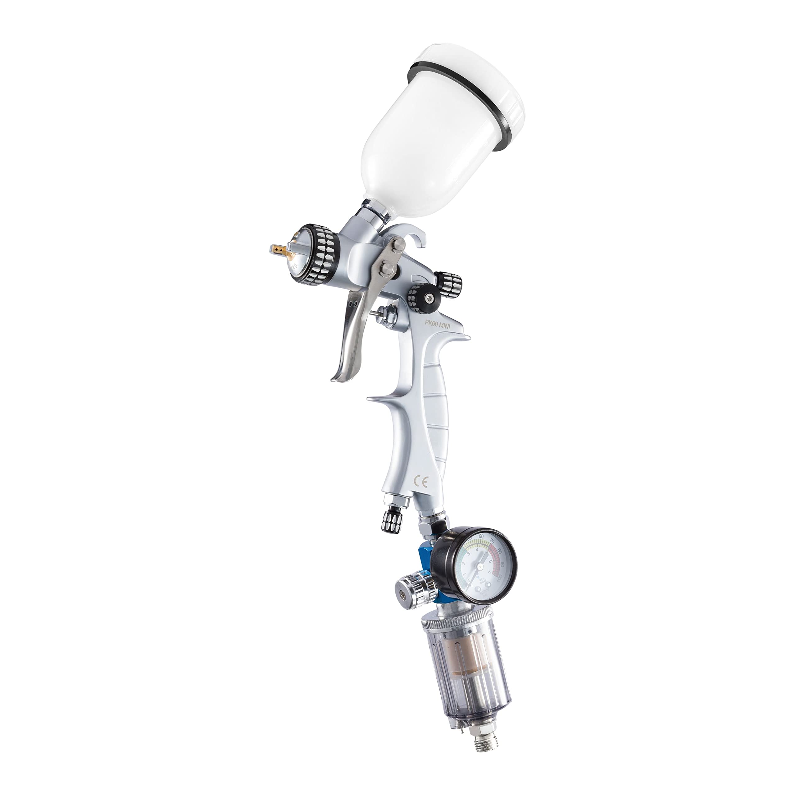 BenBow PK60 Mini pistola a spruzzo + regolatore di pressione, Ugello:0.5mm,