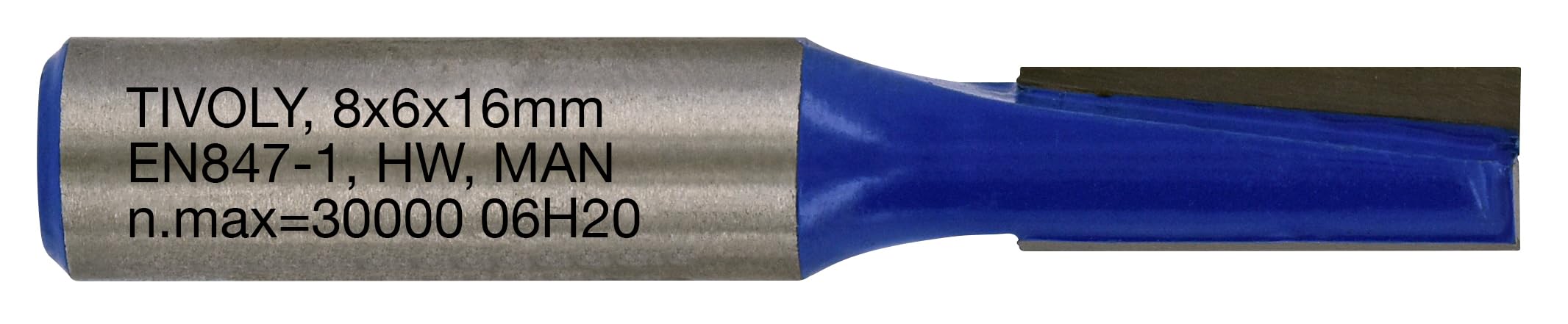 Tivoly XT60642067834 - Fresa per fresa dritta, 2 taglienti rettificati a diamante, Ø 6 mm