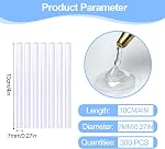 300 Pièces Mini Sticks à colle chaude 4" X 0.27"Glue Gun Sticks Hot Colle Gun sticks pour le métal, le bois, le verre DIY Artisanat d'art, Décoration d'intérieur, Compatible avec la plupart Mini Coller les pistolets