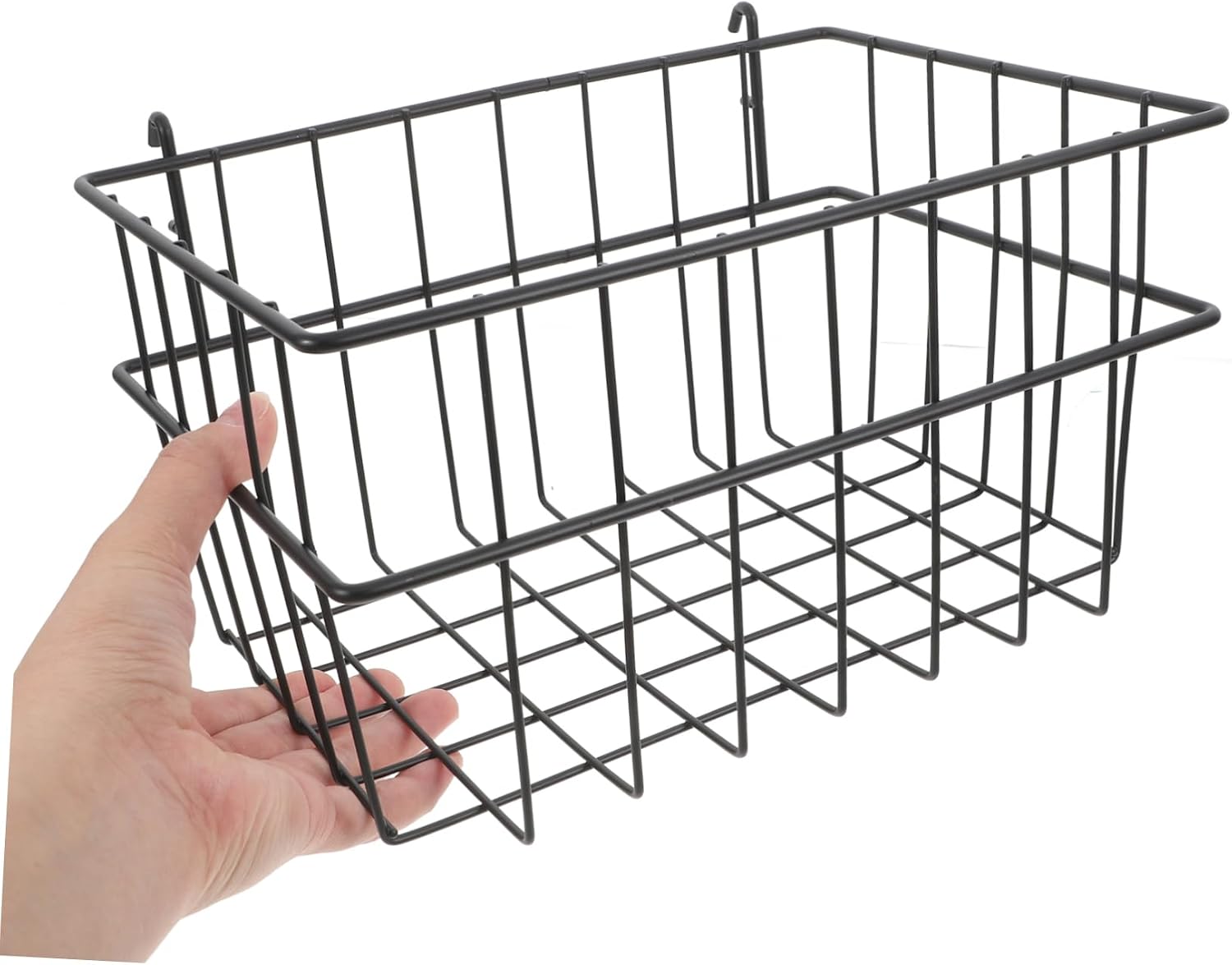 OUNONA Heavy Duty Garage Pegboard Organizer No Drill Wire Storage Baskets for Tools Kitchenware Office Supplies Wall-mounted Versatile Design with Quick Setup