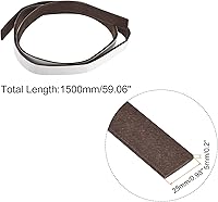Vista 2 de uxcell Rollos de tiras de fieltro para muebles, 59 x 1 pulgada, autoadhesivos, cortables, protectores de suelo antiarañazos para patas de muebles