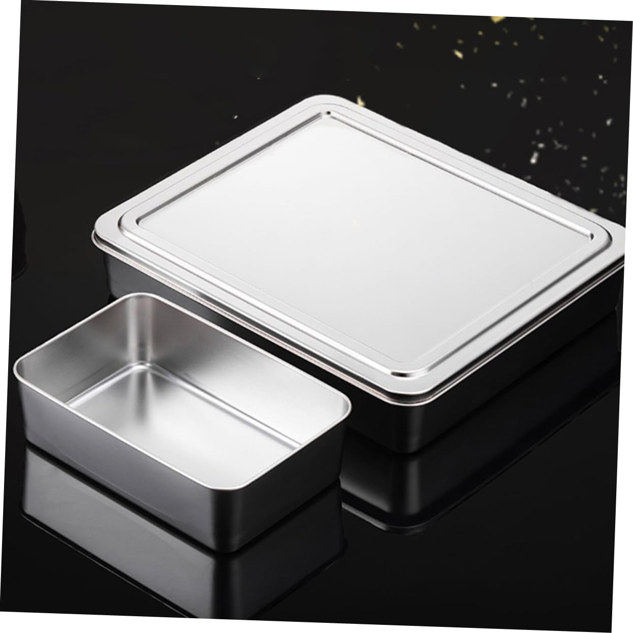 PRETYZOOM 10 Pièces Assiette De Tiramisu Poêle à Frire Plaque De Cuisson Moules à Pâtisserie Rôtissoire Cuisson Du Moule à Moules à Gâteaux Accessoires De Pâtisserie Acier Inoxydable