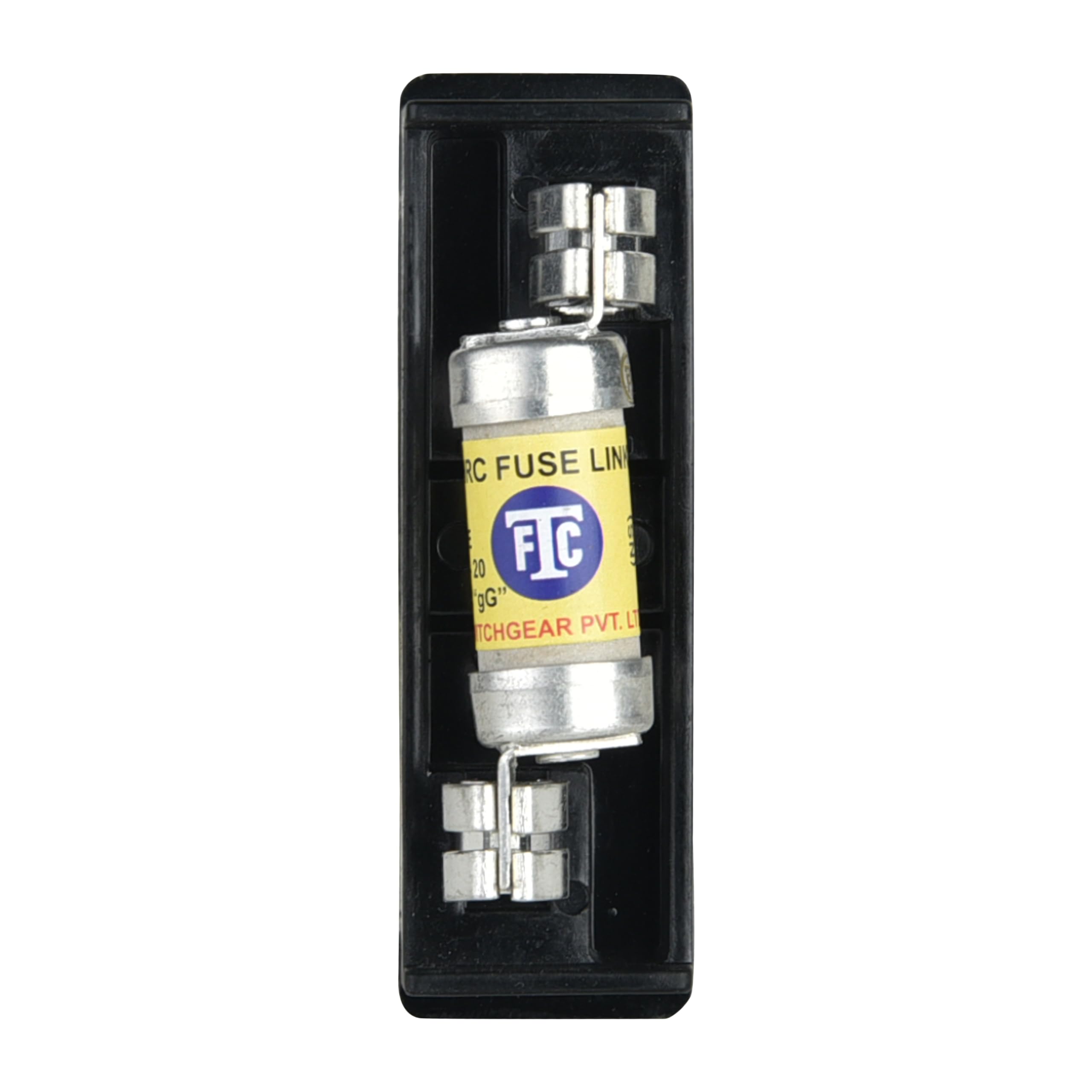 FTC- HRC FUSE LINK 20AMP 415V AC, SUITABLE FOR FHM20, FHB20 & FHB20P, FL-20 - (PACK OF- 20PCS) 1