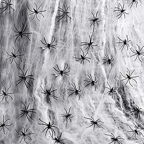 Party-Poter Halloween Spider Web Decoration Halloween Cobweb Decorations Halloween Decorations Outdoor Spider Web Halloween Props Halloween Spider Web Cover