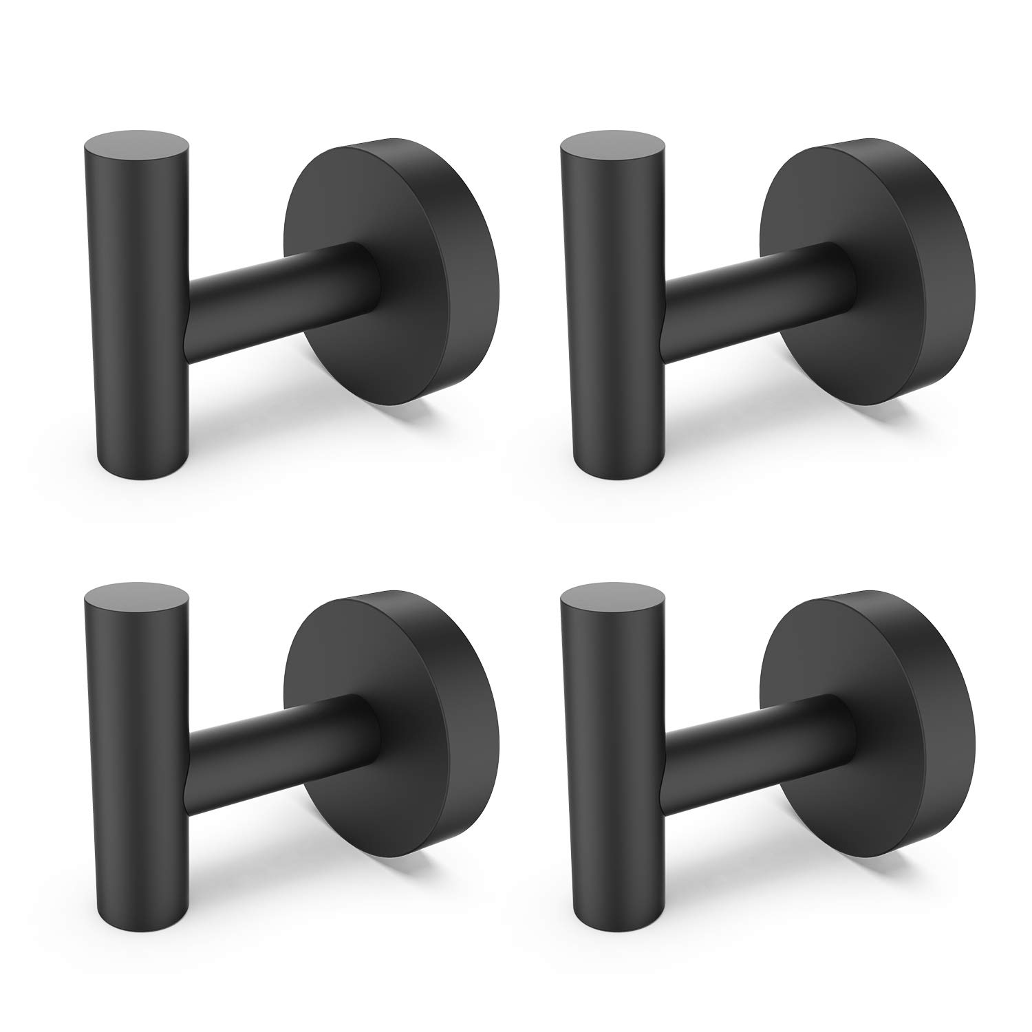 Tuggui Black Towel Robe Hooks Sus 304 Stainless Steel Bathroom Kichten Wall Hanger (4, )