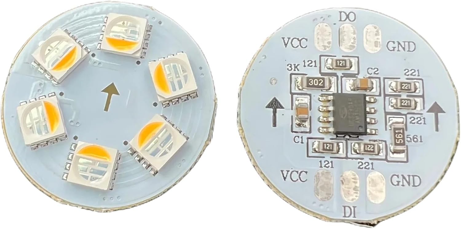 Amazon.com: YGZGting 30 Pixels/Set WS2811 DC12V 24V Addressable RGB ...