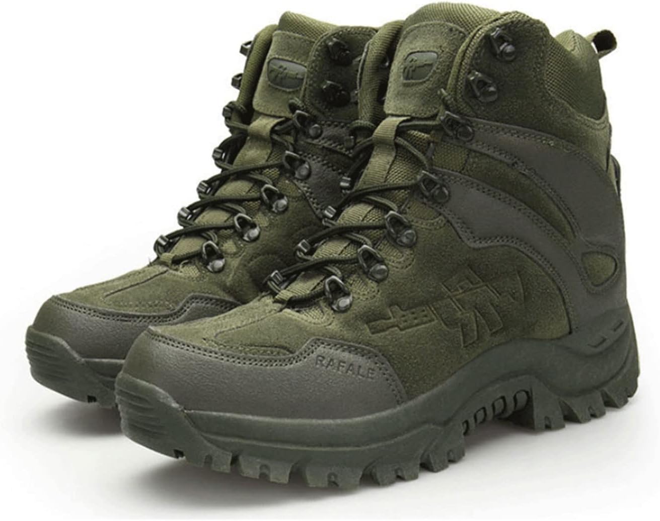 Yytcsjz Mens Army Boots, Lightweight Work Boots Motorcycle Boots with Lace Up Zipper Military Tactical Desert Boots Suitable for Hiking