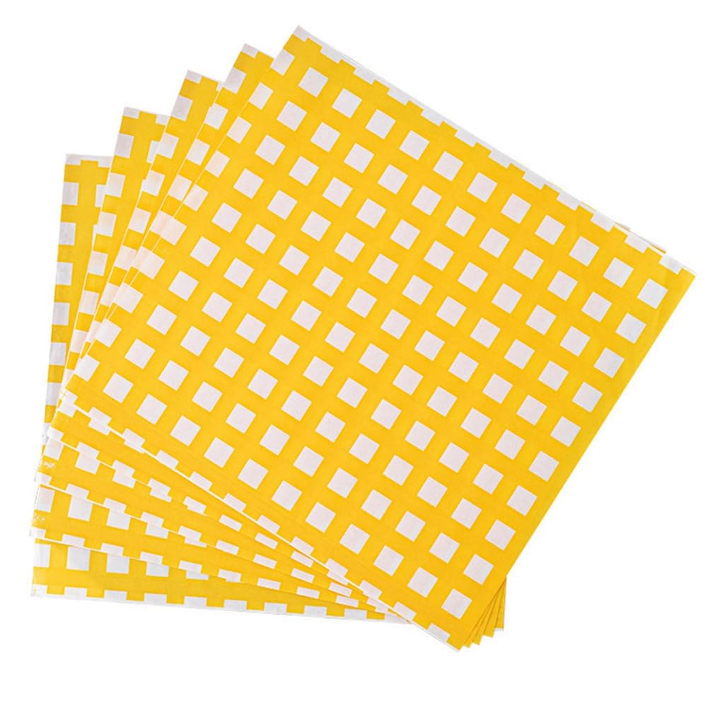 CTRLZS 17x 17cm Paper Food Basket Liner Food Packaging Paper Bags Suitable for Sandwiches,