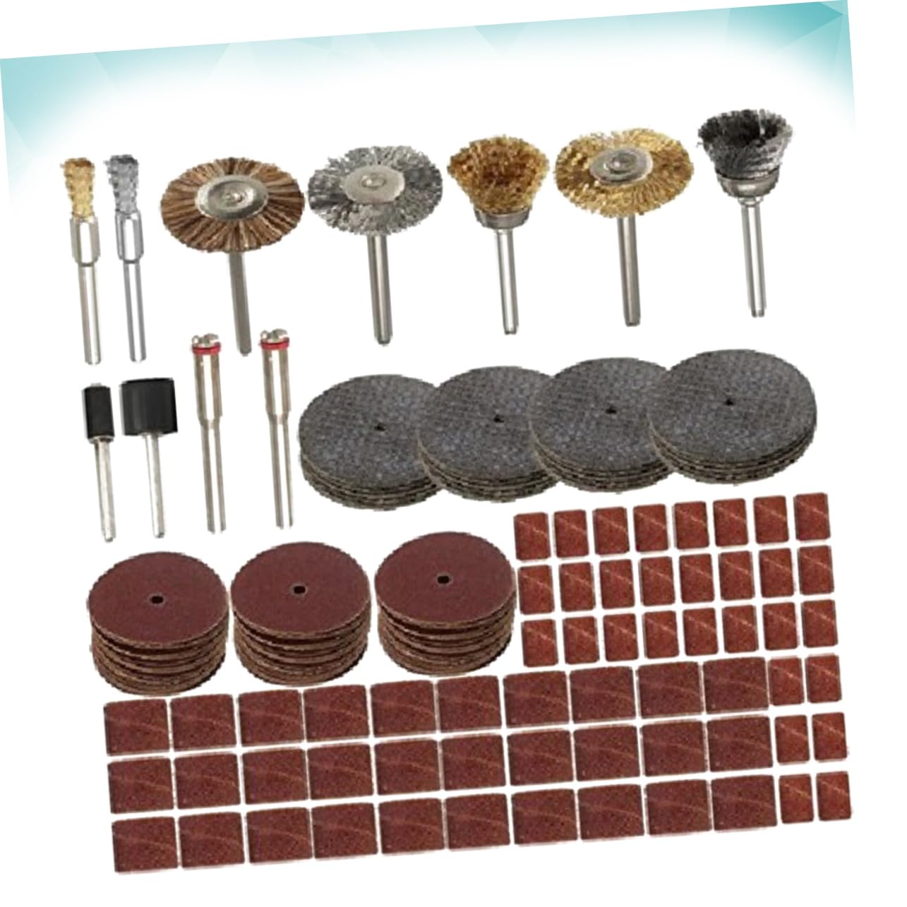 KICHOUSE 151pcs Electric Grinding Accessories Set Sandpaper Wheel Polishing Wheel for Drill
