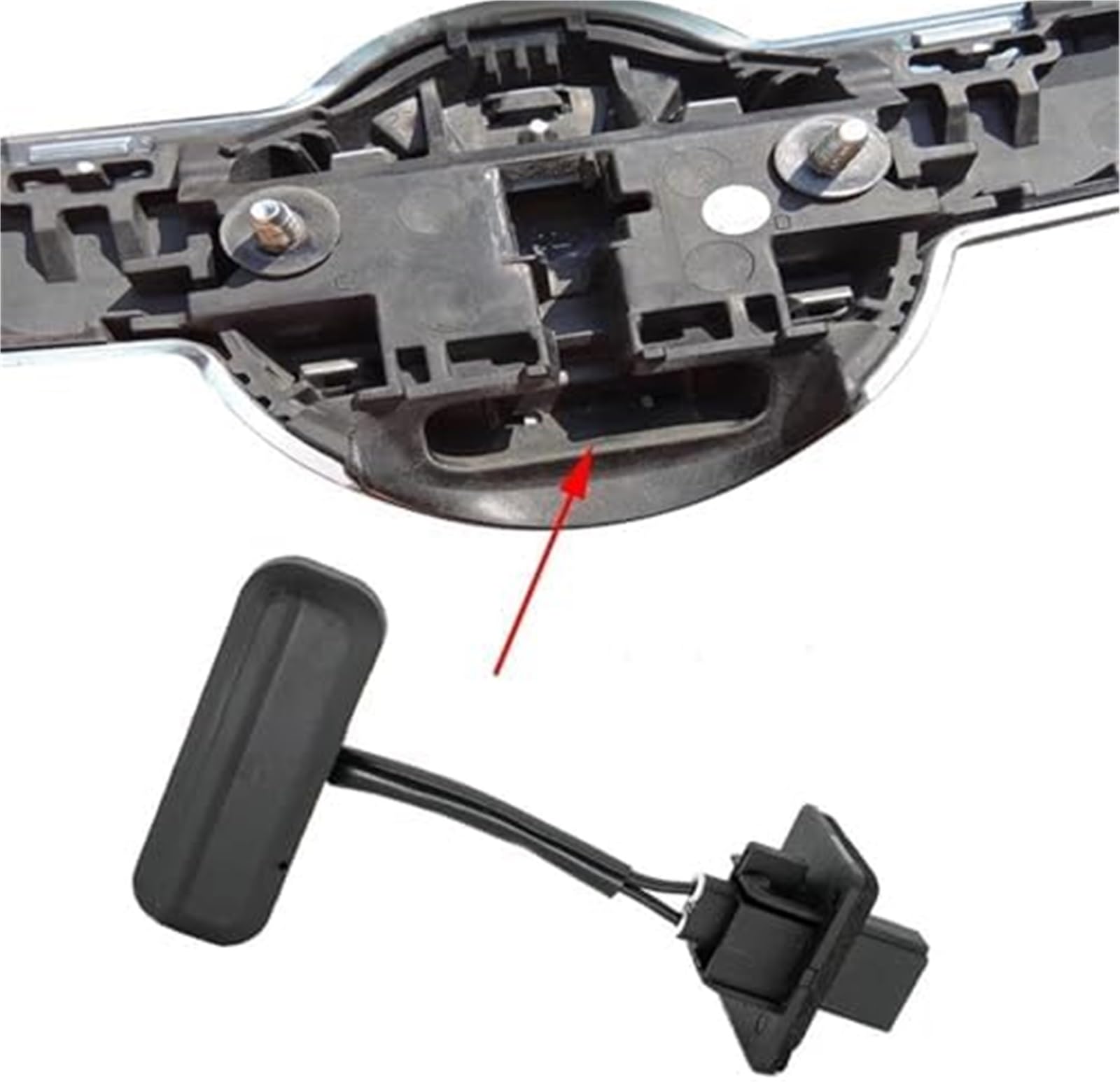 Wivplex Tylny zamek bagażnika Przełącznik klapy bagażnika Otwieranie bagażnika, dla Opla, dla Vauxhall, dla Insignii, dla Hatchbacka 2008-2017 13422268 13359897 Tylny zamek klapy bagażnika Przełącznik