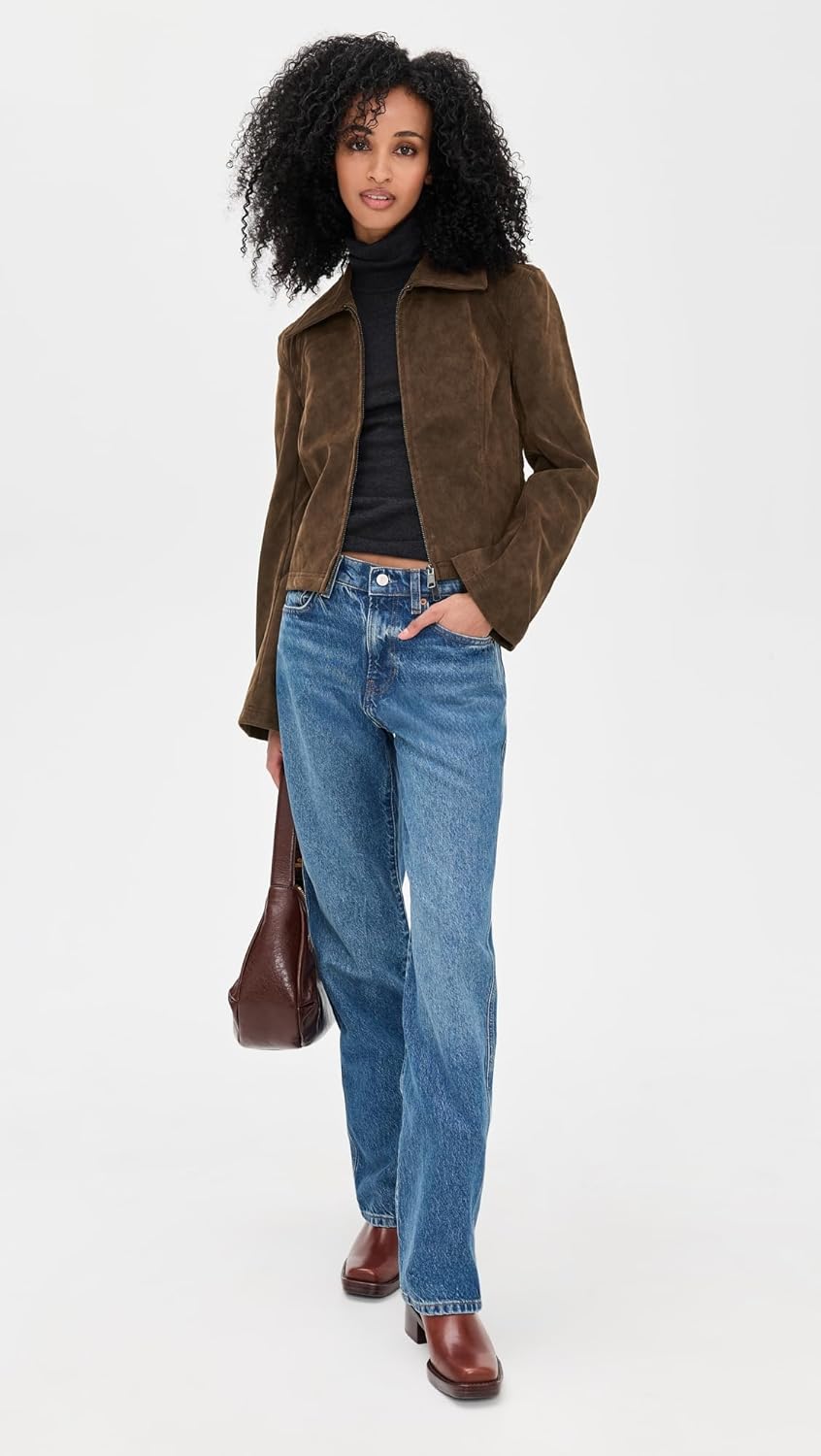 Free People Women's River Vegan Suede Jacket - Image 5
