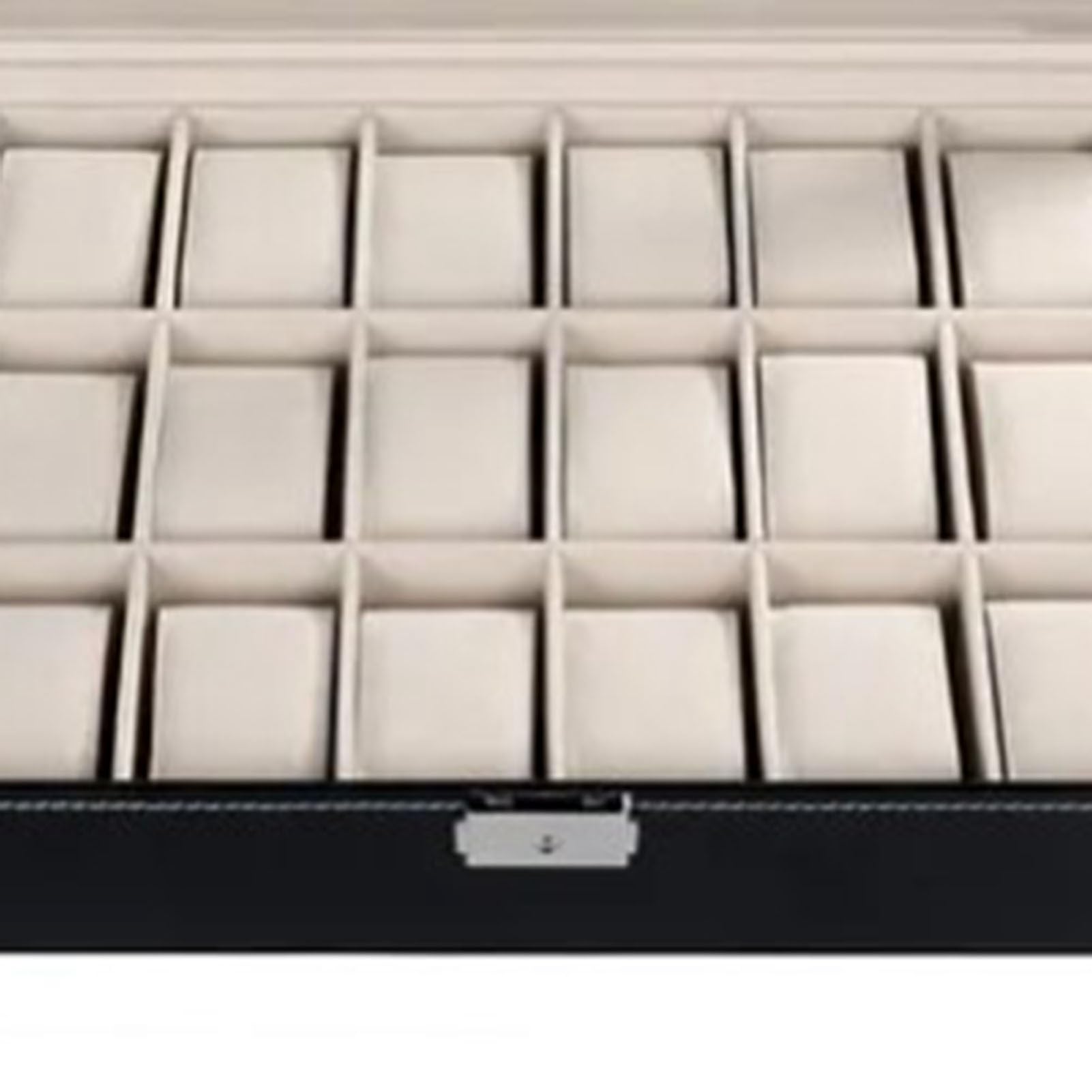 Etui do Przechowywania Zegarków Wodoodporne 24 Miejsca Duża pojemność Organizer na Zegarki Pudełko na Prezent Stylowy Wygląd PU Skóra 16,9 X 11,4 X 3,5 Cala