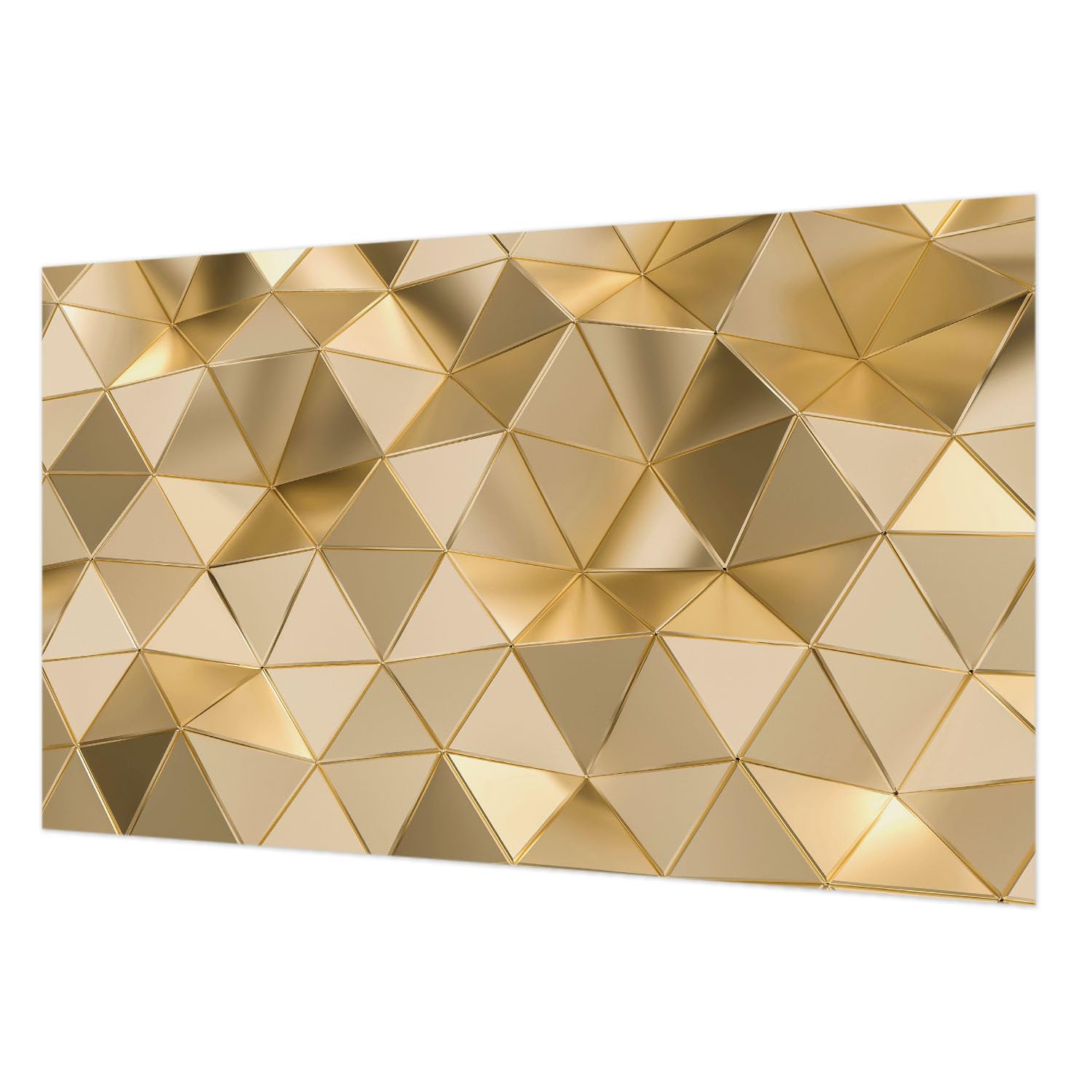 Papier peint intissé salon moderne avec motifs géométriques triangles Tulup 416x254 cm
