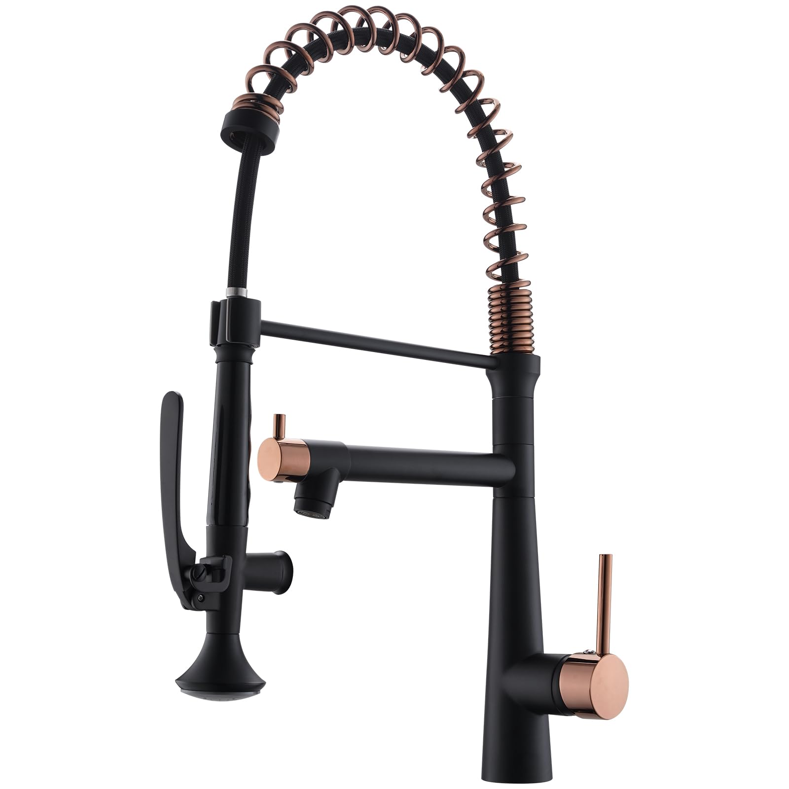 AIMADI Black and Gold Kitchen Faucet Matte Black Kitchen Faucet