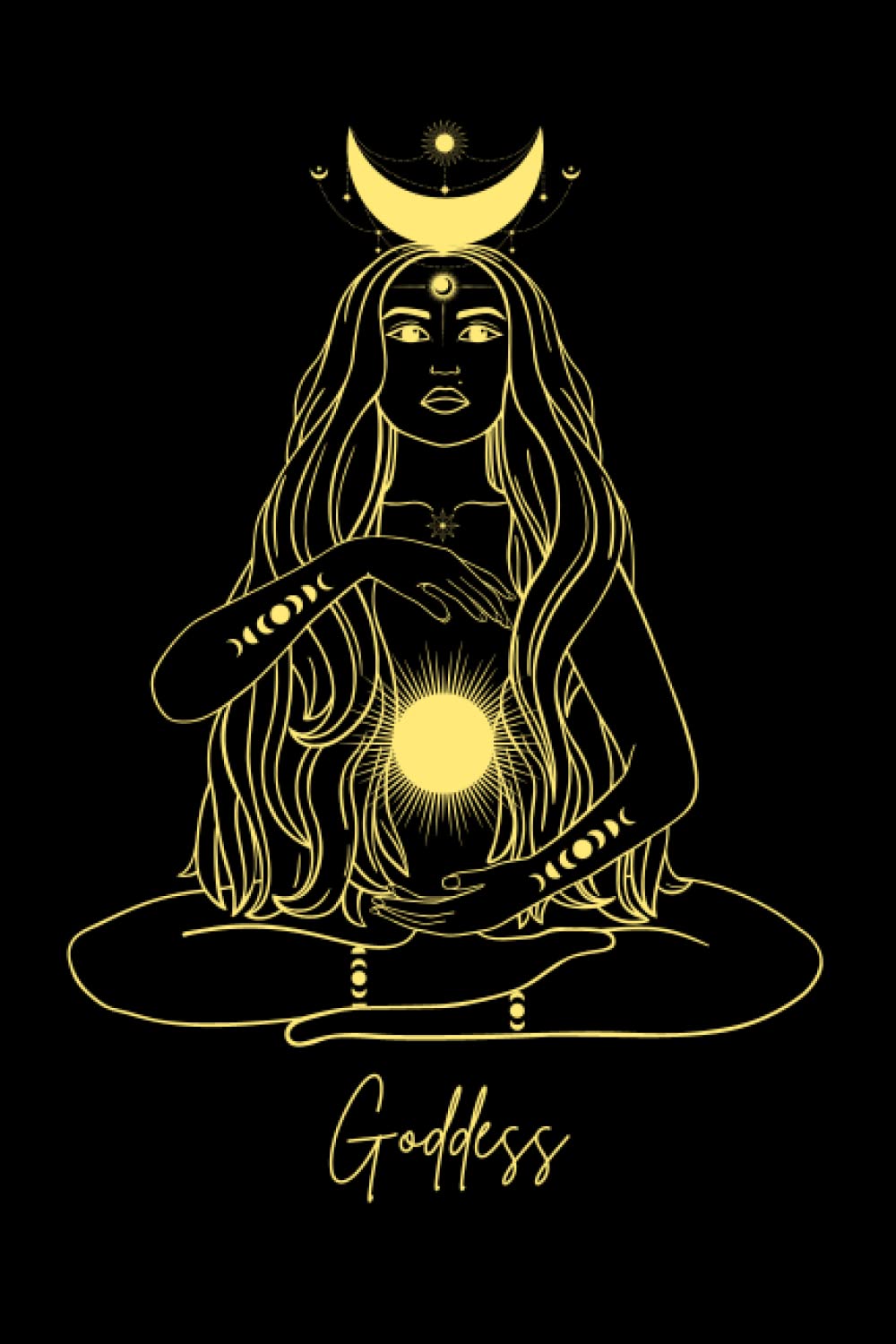 Goddess Tarot Journal: Sun And Moon Goddess~ Celestial Tarot Tracker & Notebook, 3 Card Daily Draw Workbook w/Plenty of Journaling Space