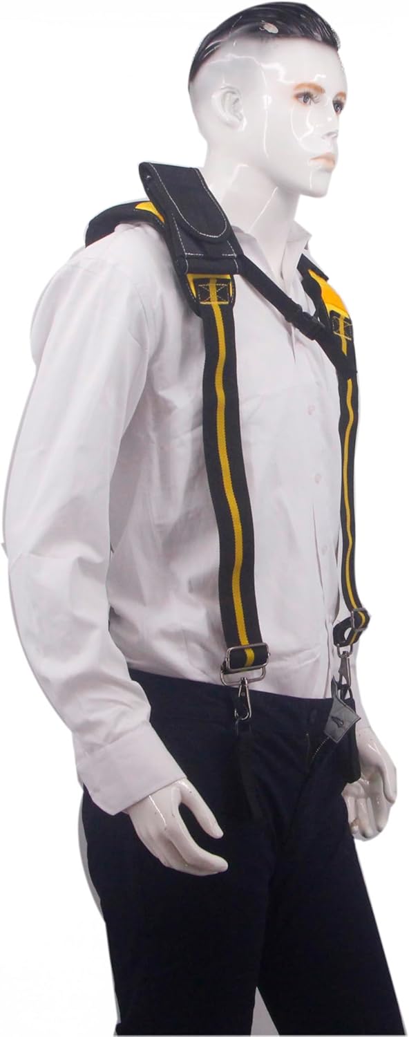 Tool Belt Suspender for Men 4 Point Padded with Attachment Loops, WristBand Pouch Pocket for Construction Worker - Image 6
