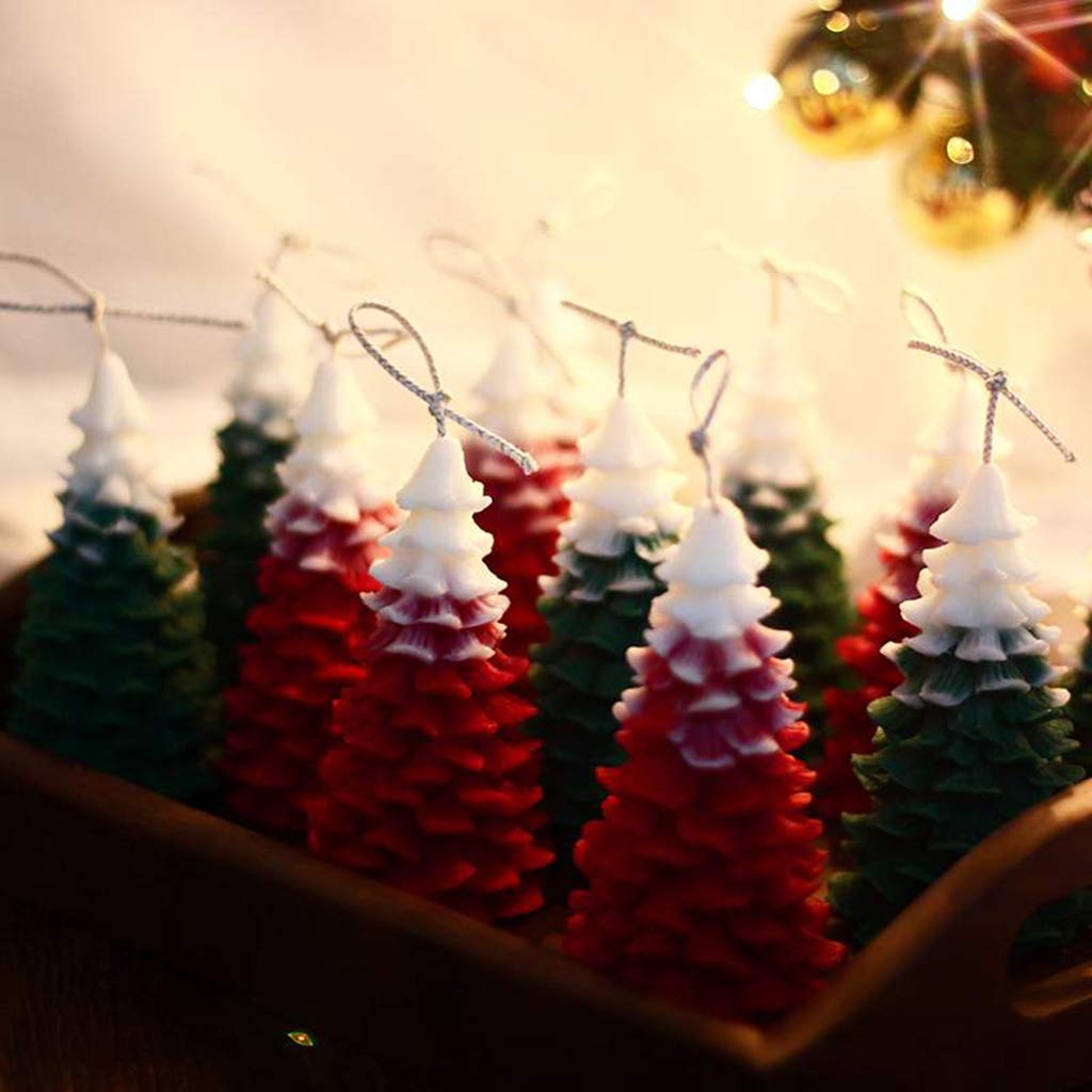 Moule En Silicone Sapin De Noël 3D - Pour Bougies, Chocolat, Résine - 10,8 X 7 Cm - 7