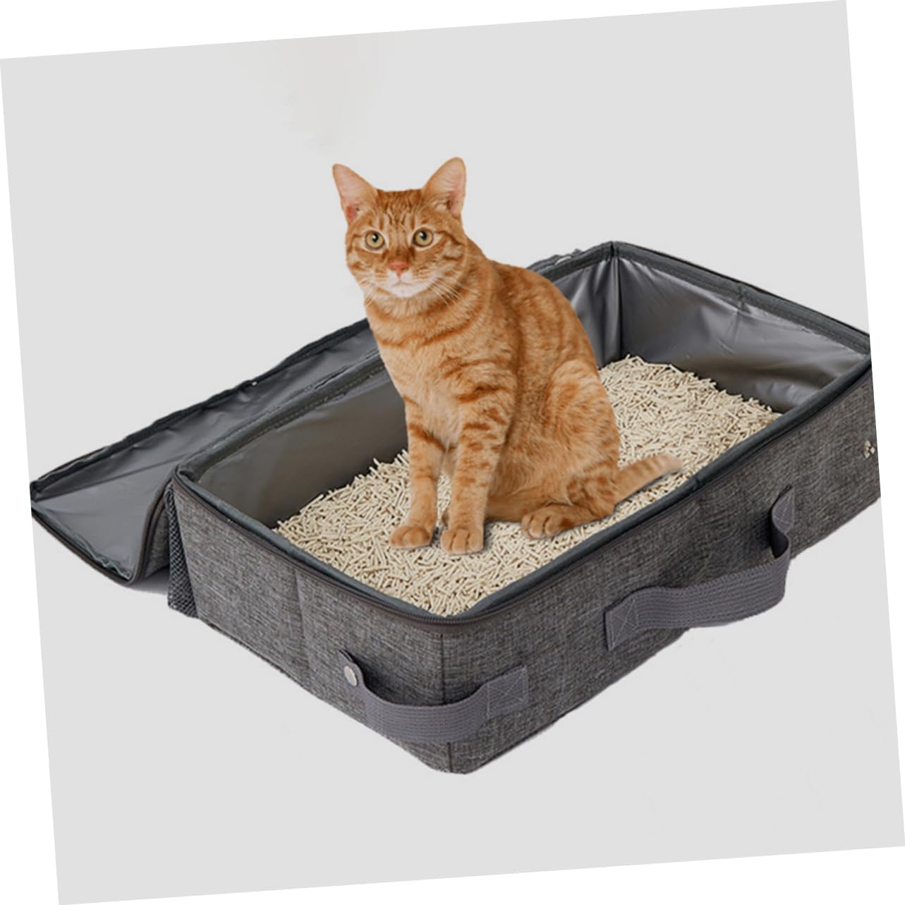 VICASKY Cat Litter Box Scoop Portable Travel Toilet for for Outdoor Use Spacious Enclosed Litter Potty