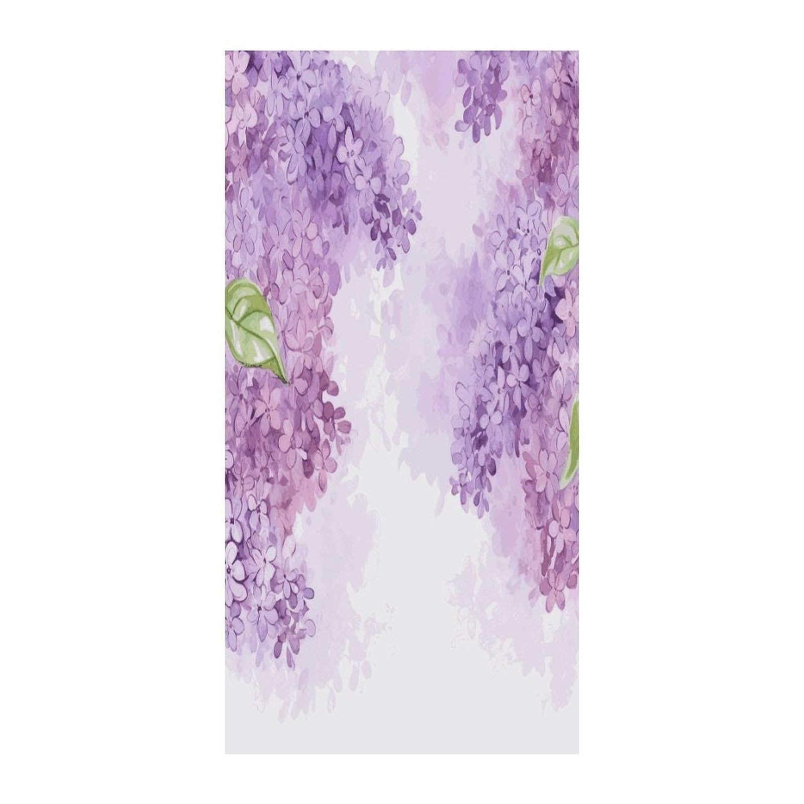 Fekiloot Style Framing Lilac Flowers In Blossom Door Curtain Room Divider Curtains