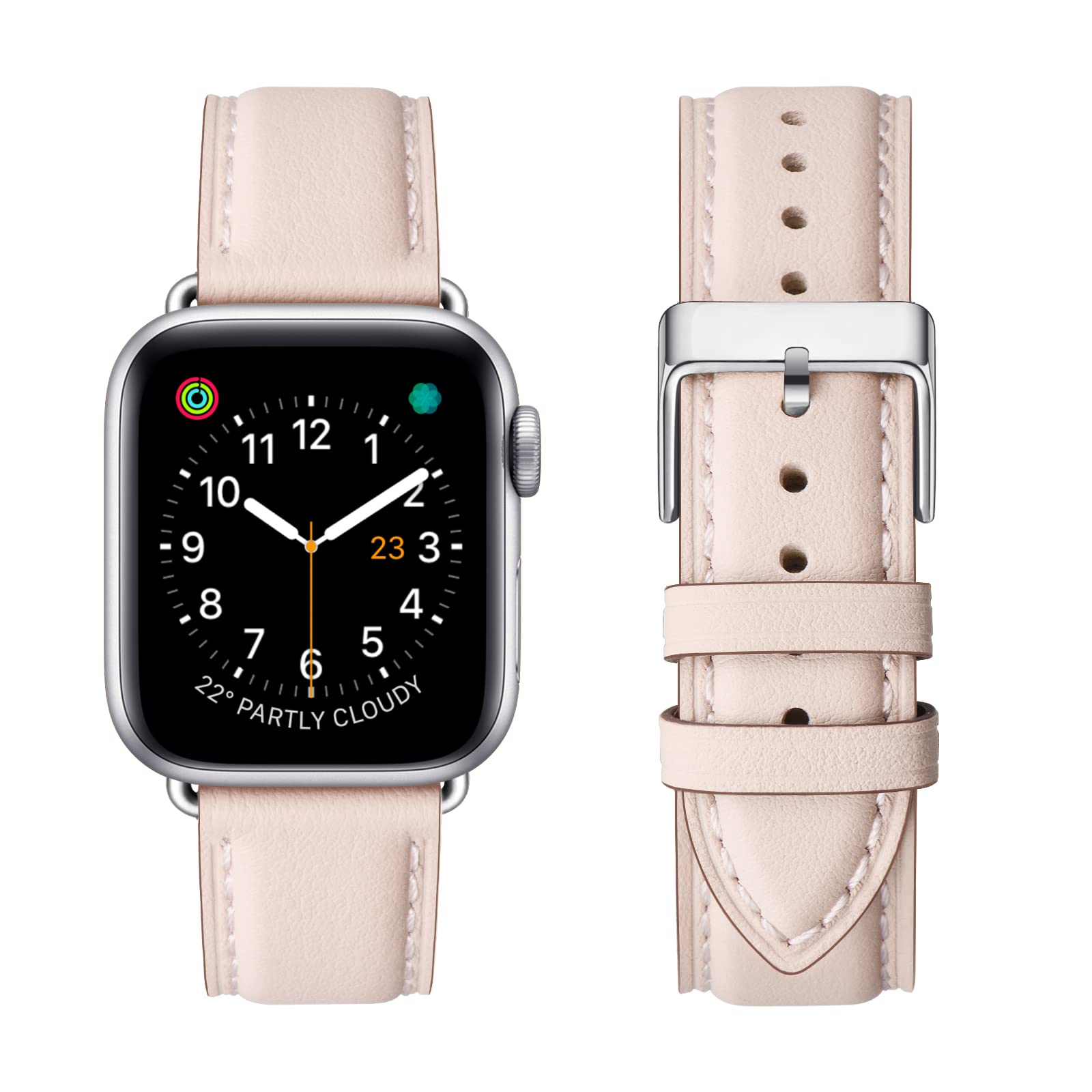 Genuine Leather Band Compatible with Apple Watch Bands for Women Office