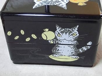 Amazon.co.jp: わちふぃーるど ダヤン 二段お重 弁当箱 : ホーム